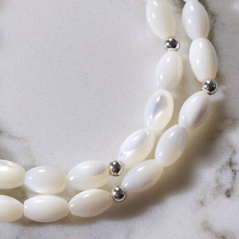 Mother of Pearl | .925 Sterling Silver | Winter Wrap